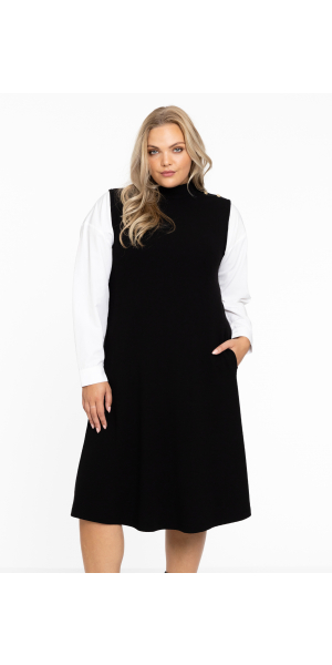Yoek | Dress A-line sleeveless DIAGONAL