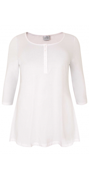 Yoek | Tunic flare fit buttons COTTON
