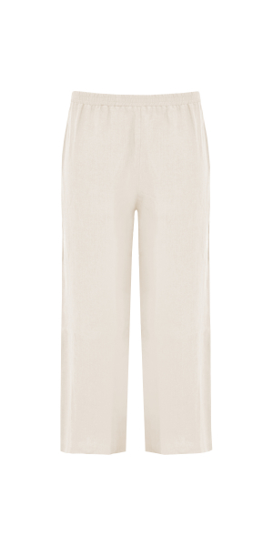 Yoek | Trousers wide-fit long linen