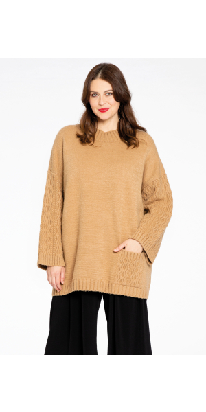 Yoek | Pullover with cable knit