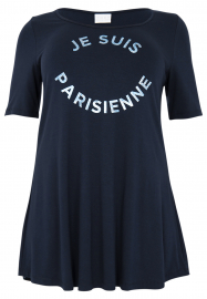 T-shirt flare PARISIENNE - blue