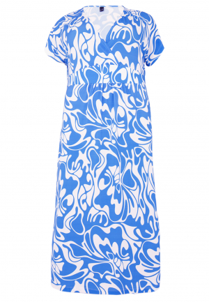 Dress long crossed MAJOLICA - light blue