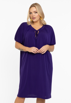 Dress gathering DOLCE - purple 