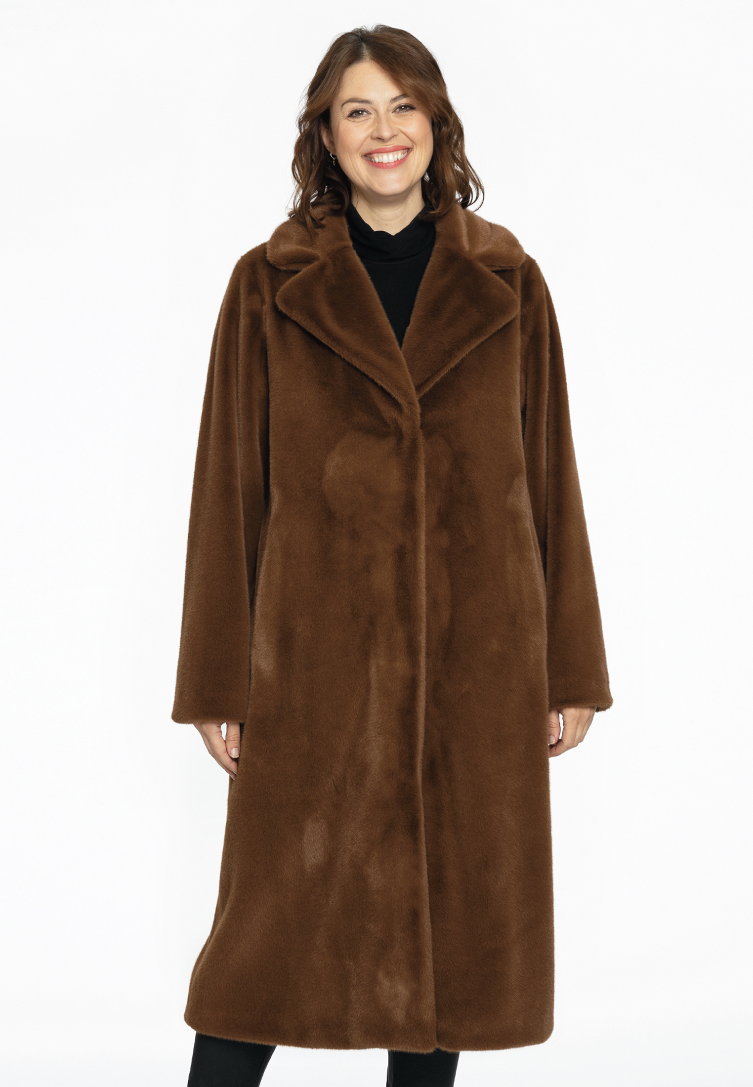 Blazer coat faux fur