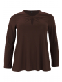Tunic V-neck opening DOLCE - black brown