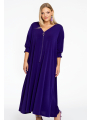 Dress swing smock sleeve DOLCE - blue red purple 
