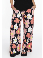 Trousers loose fit HIBISCUS - black 