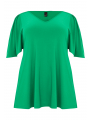 Tunic flare pleated sleeve DOLCE - ecru green 