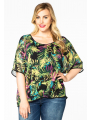 Blouse short LUCY - green 
