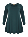 Tunic DOLCE wide bottom - black green 