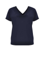 Shirt double v-neck DOLCE - black blue