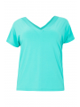 Basic T-shirt v-neck DOLCE - black blue green pink turquoise