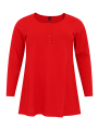 Tunic longsleeves flare buttons COTTON - black blue indigo red 