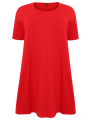 Dress A-line COTTON - black blue red 
