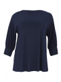 Tunic Square Puff Sleeve DOLCE - black blue