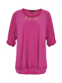 Shirt turn-up sleeves DOLCE - black pink