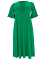 Dress frilled sleeves DOLCE - black blue indigo white green orange 