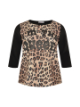 Shirt Queen leopard - black 