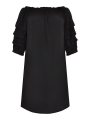 Dress puffed sleeves - black 