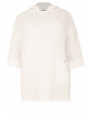 Shirt hoodie BUBBLE - white 