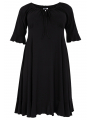 Dress wide neck DOLCE - black 