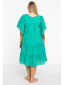 Dress flounces SOFT COTTON - green 