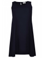 Dress A-line COTTON STRETCH - black blue
