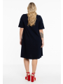 Dress A-line COTTON - black blue