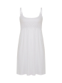 Spag dress elastic waist - white 