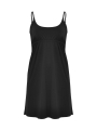 Slip dress elastic waist VISCOSE - white black blue