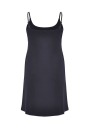 Slip dress elastic waist VISCOSE - white black blue